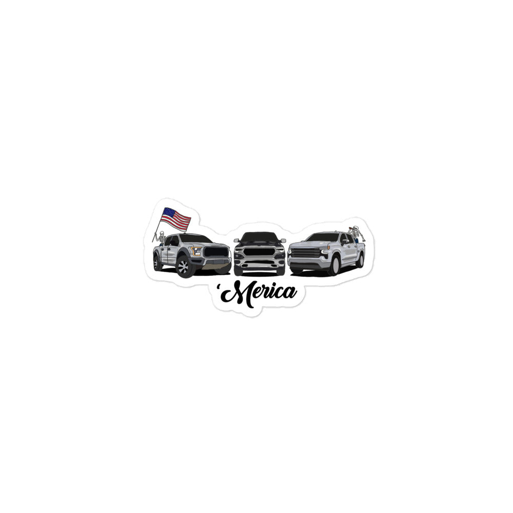 MERICA TRUCK- STICKER