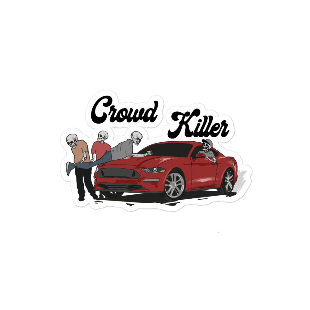 CROWD KILLER MUSTANG- STICKER