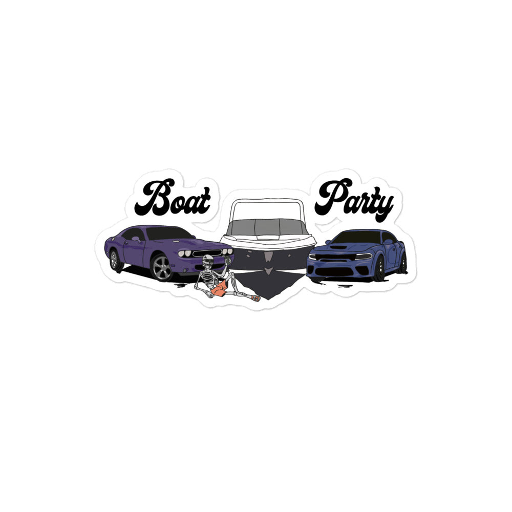BOAT PARTY- STICKER