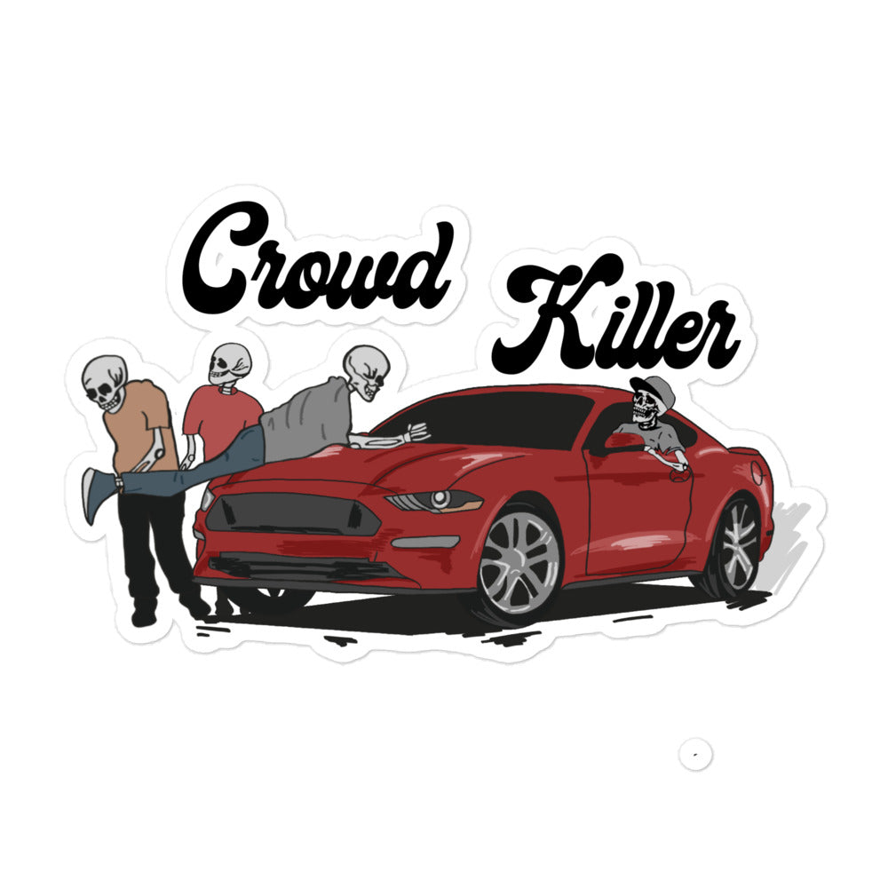 CROWD KILLER MUSTANG- STICKER