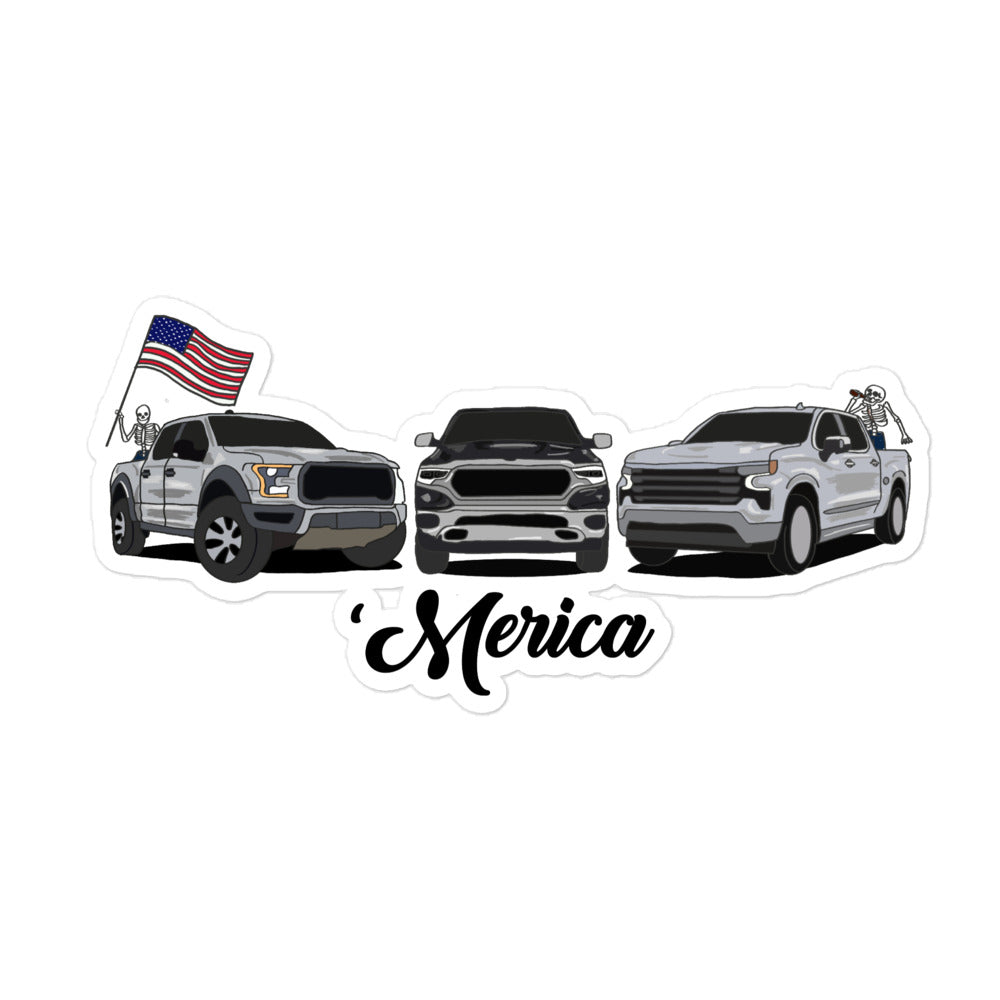 MERICA TRUCK- STICKER