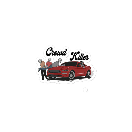 CROWD KILLER MUSTANG- STICKER