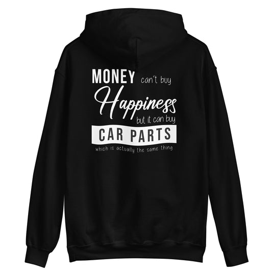 HAPPINESS IS CAR PARTS- HOODIE